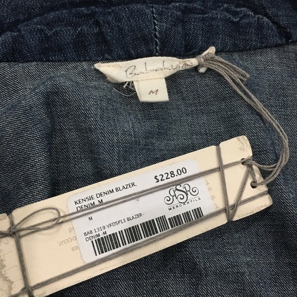babakul Kensie Denim blazer NWT size Medium - Picture 5 of 7